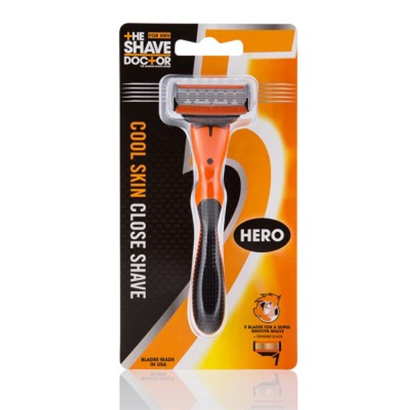 The Shave Doctor 5 Blade + Trimmer Edge Hero Razor