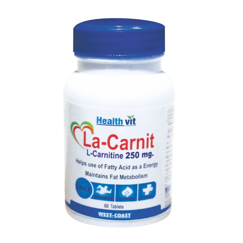 Buy HealthVit La-Carnit L-Carnitine 500 Mg 60 Capsules Online