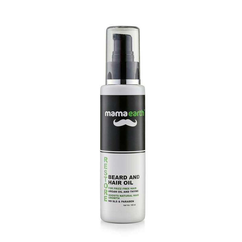 Buy Mamaearth Restore Beard And Hair Oil For Men With Thyme