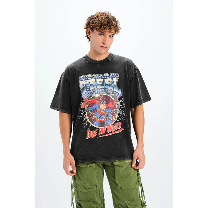 Bonkers Corner Men Black Character T-Shirt (M)