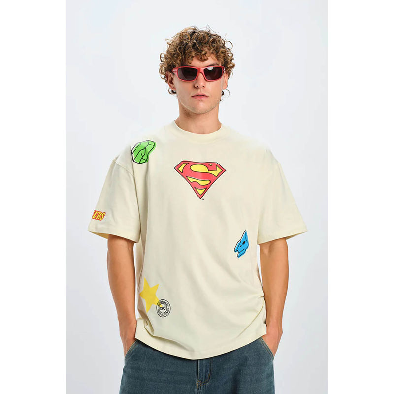 Bonkers Corner Men Off White Character T-Shirt (L)