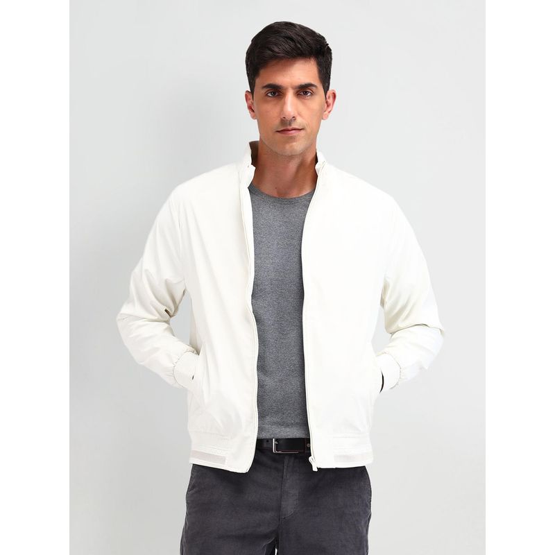 Arrow Sports Solid Regular Fit Bomber Jacket (2XL)