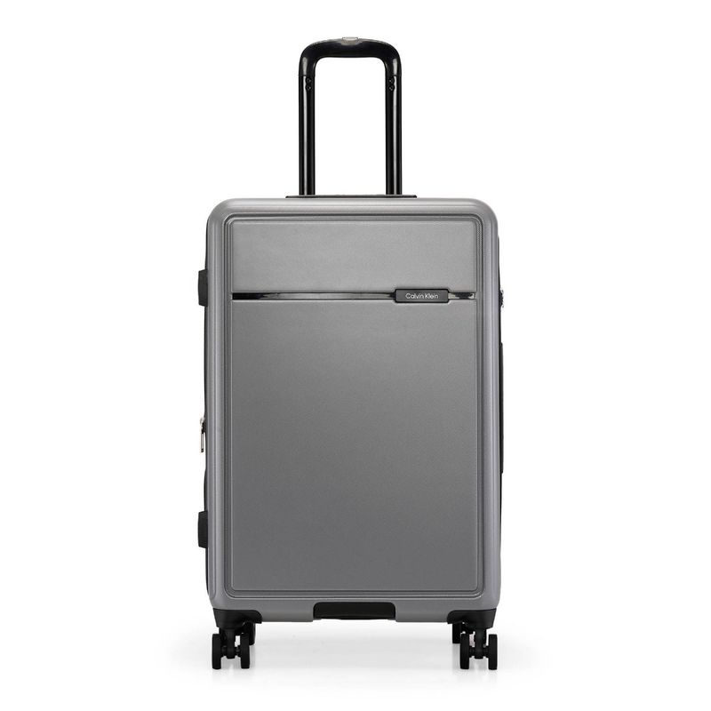 Buy Calvin Klein Rider Grey 20 Inch Hard Luggage Bag Online