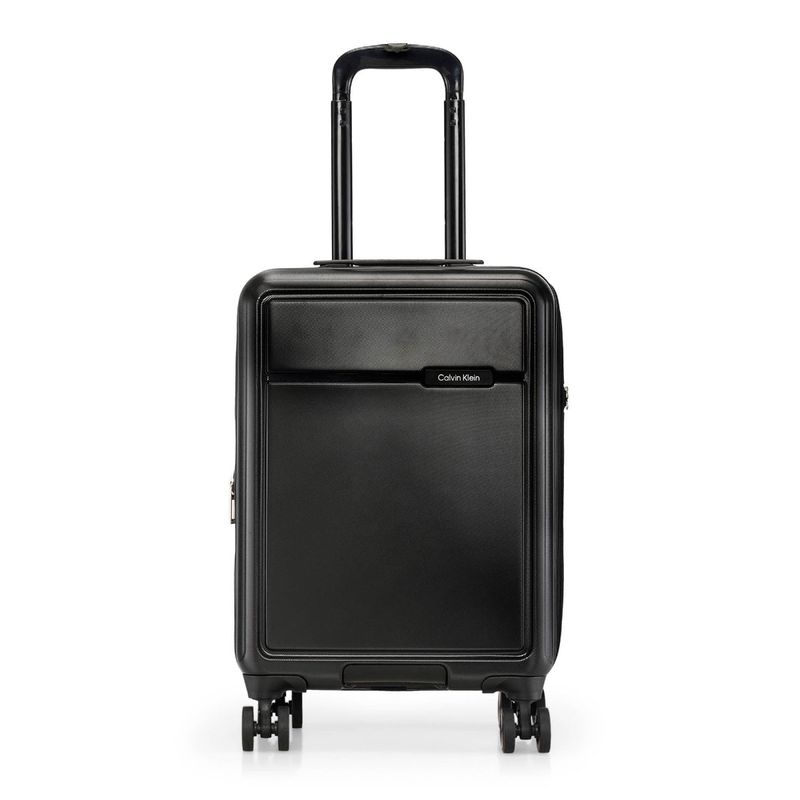 Calvin Klein Rider Black 20 Inch Hard Luggage Bag: Buy Calvin Klein ...