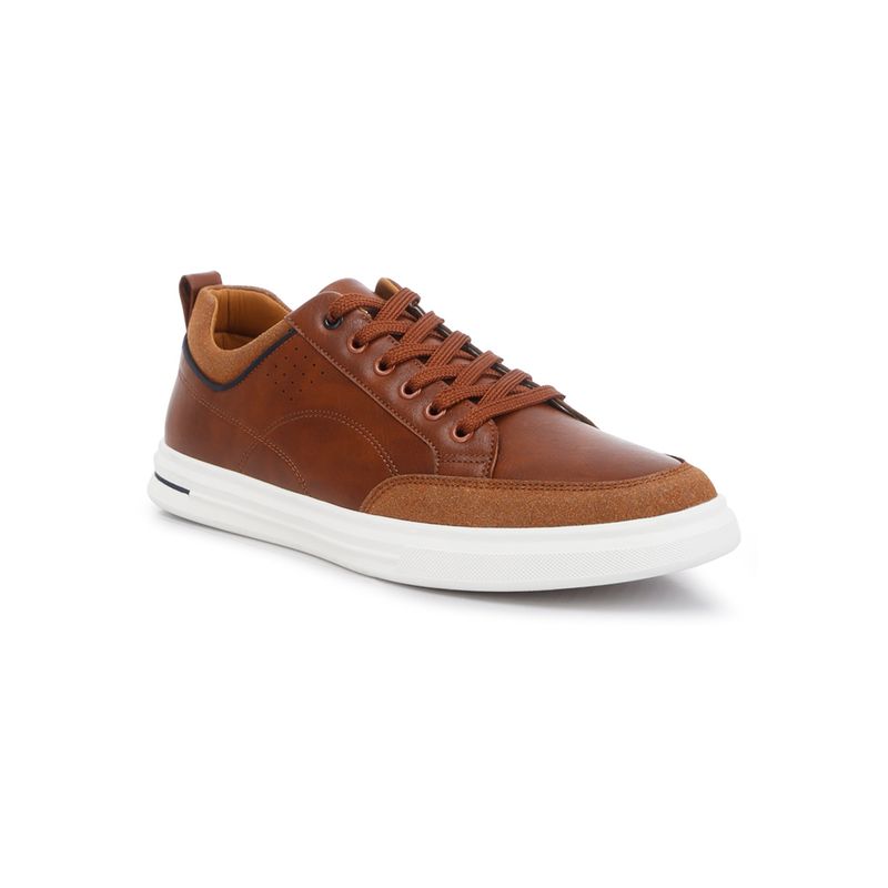 London Rag Tan Micro Suede Panel Casual Sneakers (UK 8)
