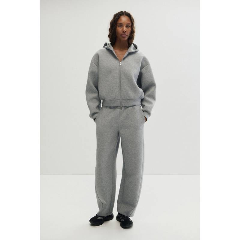 H&M Women Grey Sports Scuba Track Pant (S)