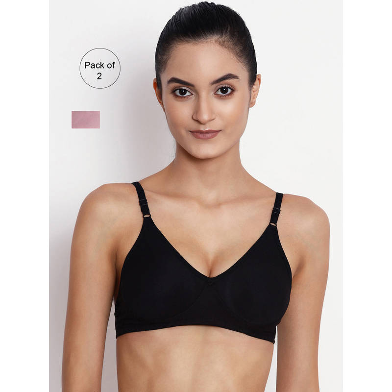 Abelino Pack Of 2 Non Padded Seamless Bras. - Multi-Color (40B)