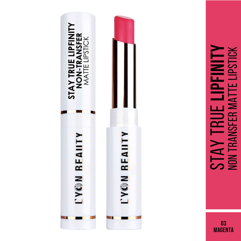 Lyon Beauty Stay True Lipfinity Non Transfer Matte Lipstick
