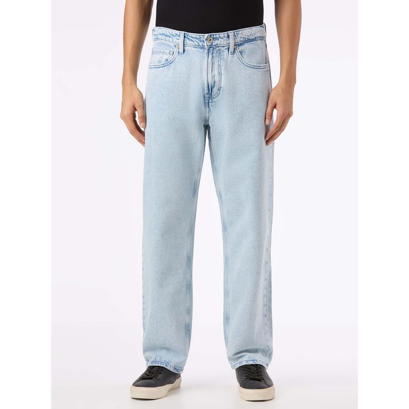 Pepe Jeans Men Blue Solid Comfortable Fit Jeans (30)