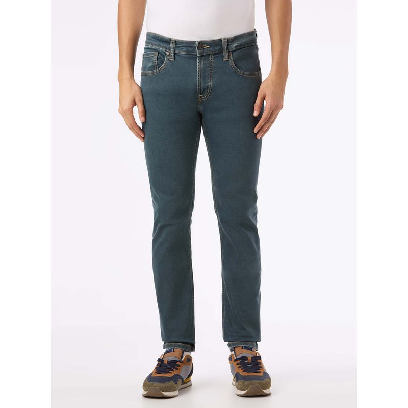 Pepe Jeans Men Blue Solid Slim Fit Jeans (30)