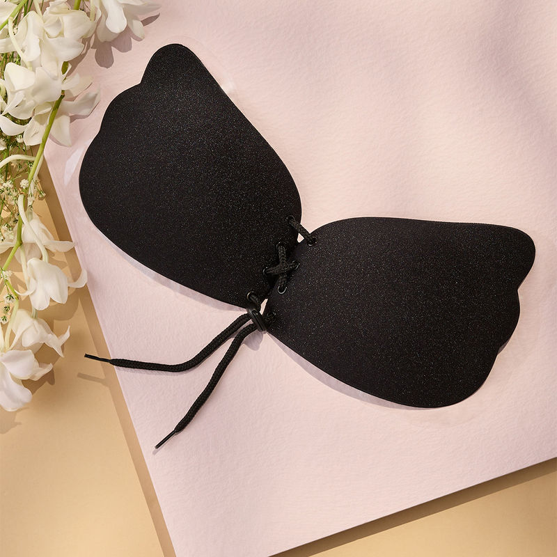 NYKD By Nykaa Silicone Bra Butterfly - Black (D)-NYA010