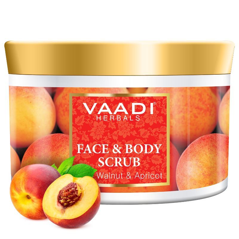 Vaadi Herbals Face And Body Scrub With Walnut And Apricot