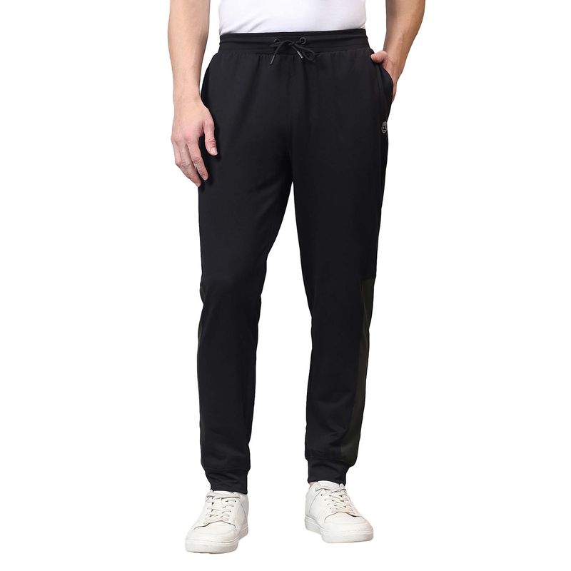 Cantabil Men Solid Black Casual Track Pant (M)