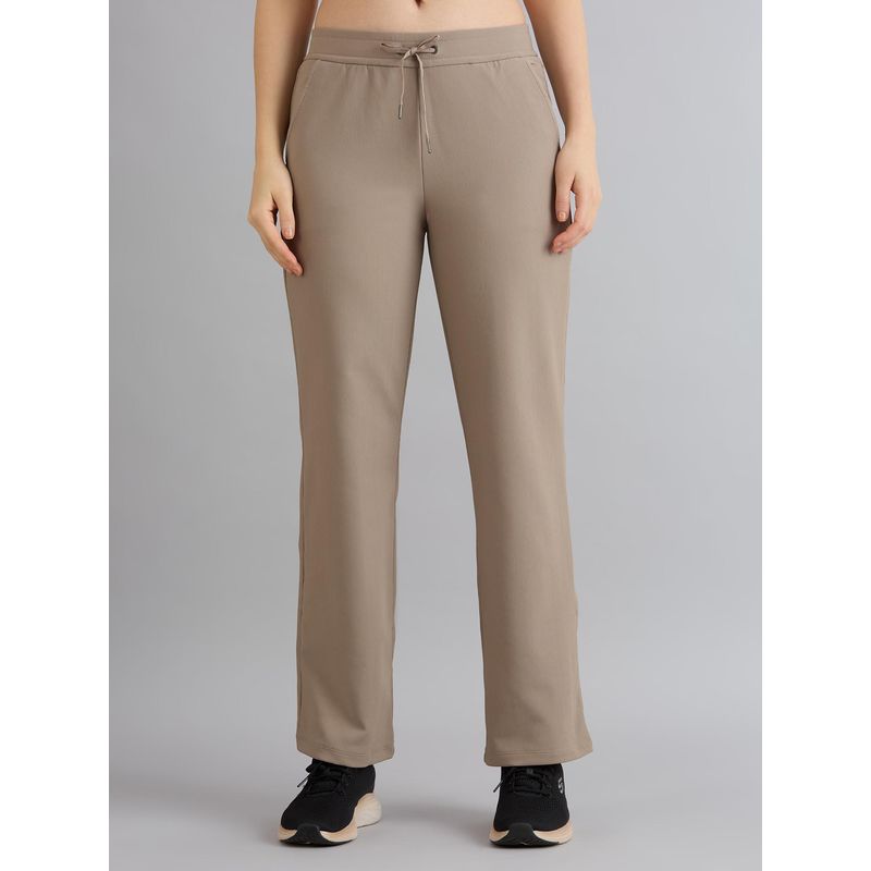 SKECHERS Women Goluxe Rib Brown Sweatpant (S)
