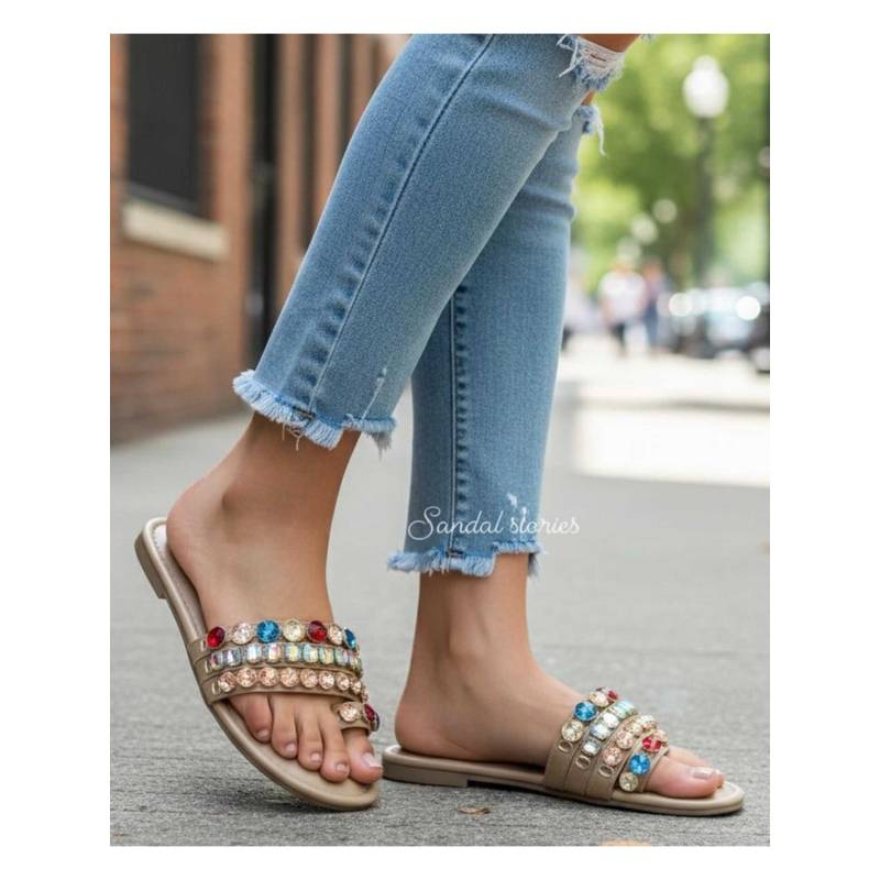 Sandal Stories Multi-Gem Magic Slip-Ons (EURO 35)