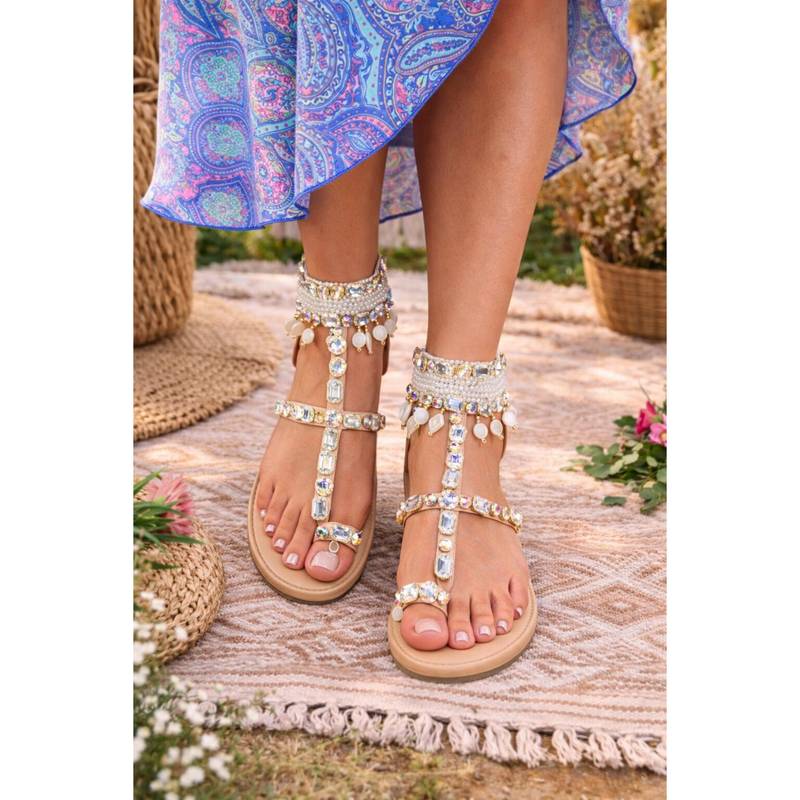 Sandal Stories Diamond Pearl Chic Tie-Up (EURO 36)