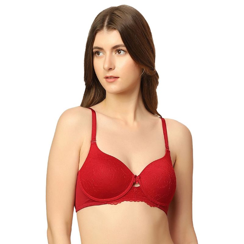 Triumph Mirage Spotlight Padded Bra With Light Padding - Red (34C)
