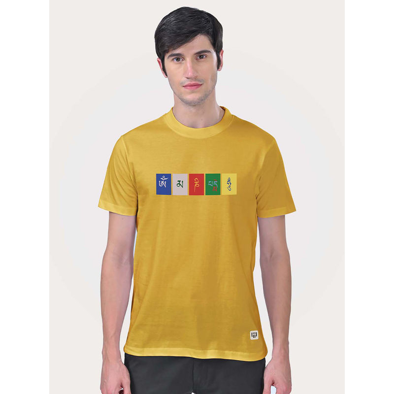 Aero Armour Om Mani Padme Hum T-Shirt - Yellow (S)