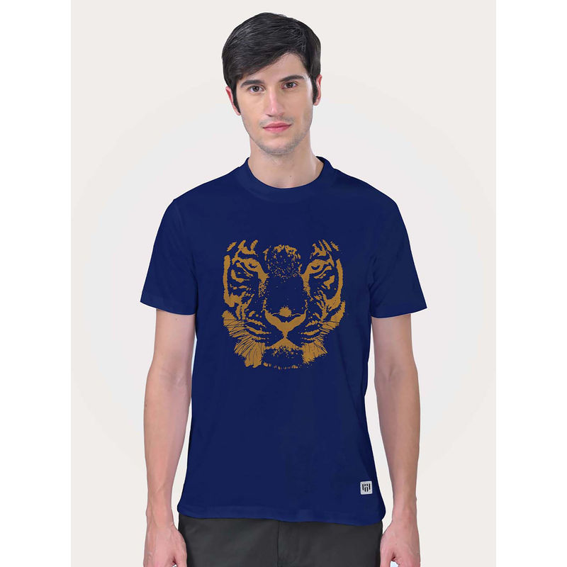 Aero Armour Royal Bengal T-Shirt - Navy Blue (S)