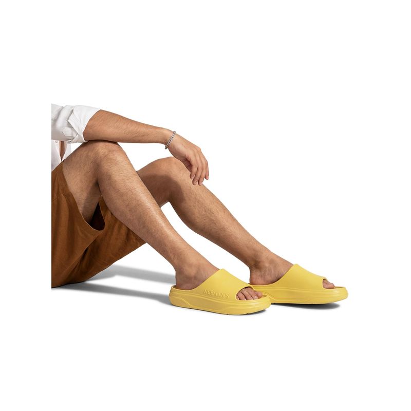 Neeman's Unisex Yellow Cushers Sliders (UK 10)