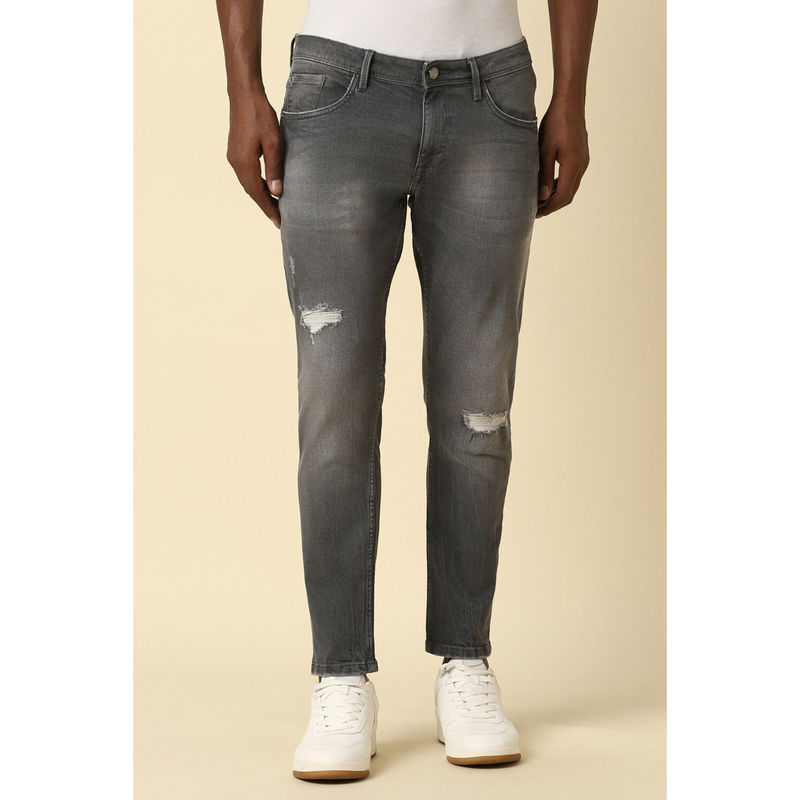 Allen Solly Men Grey Slim Fit Dark Wash Jeans (36)