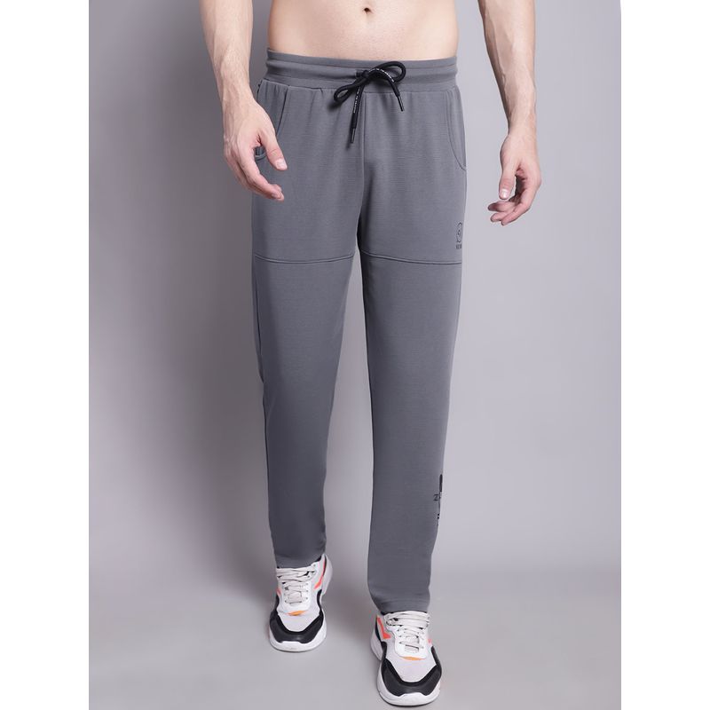 VENITIAN Men Dri-Fit Polyester Printed Men Trackpant Grey (M)