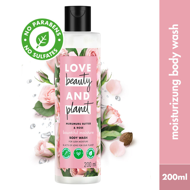 Love Beauty & Planet Natural Murumuru Butter and Rose Sulfate Free Body Wash