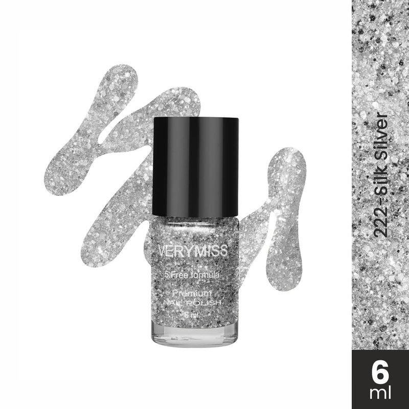VERYMISS Premium Nail Polish - 222 Silk Silver