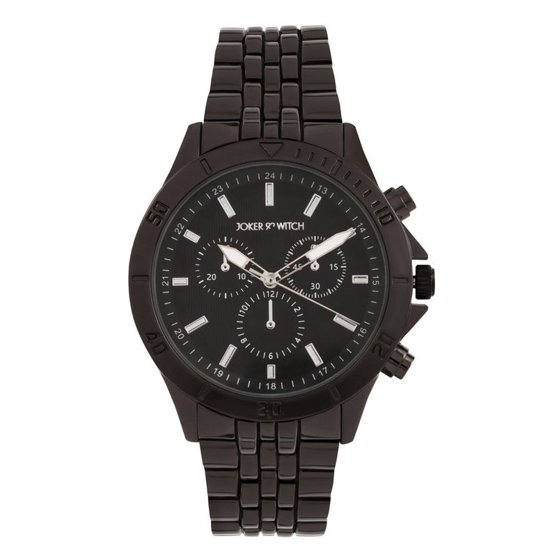 JOKER118 Shop Online Cobalt Ridge Men's Black Dial Black Brown PU Strap