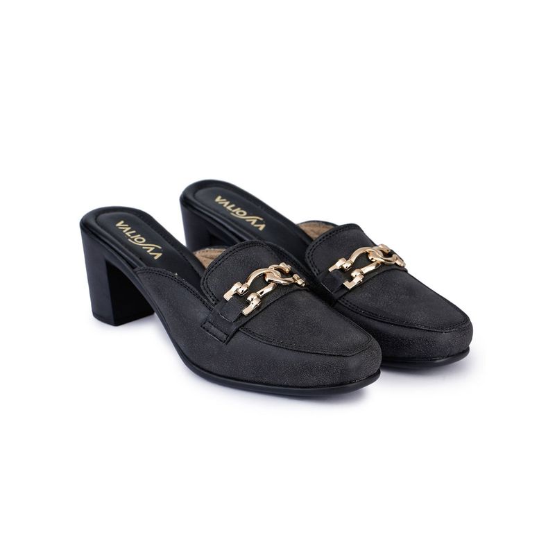 VALIOSAA Solid Black Mules Buy VALIOSAA Solid Black Mules Online at Best Price in India Nykaa