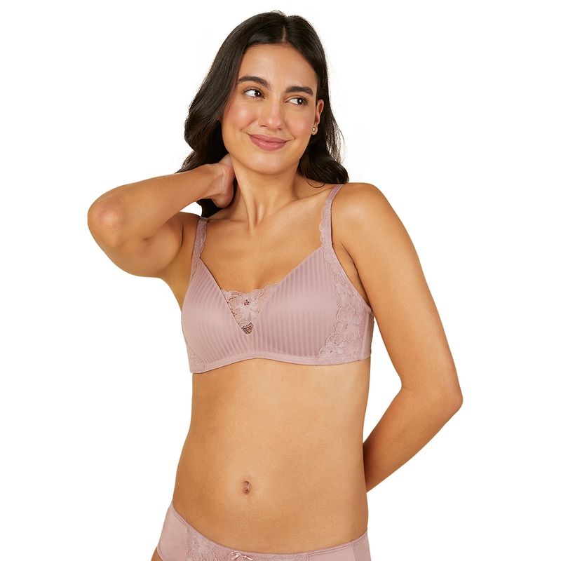 Triumph Pink Peony Charm Padded T-Shirt Bra (32B)
