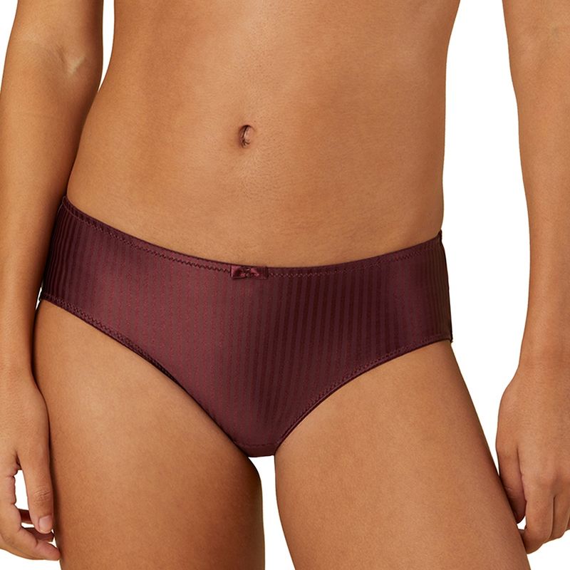 Triumph Burgundy Shiny Midi Brief (L)