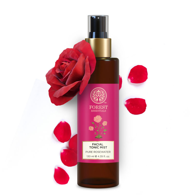 Forest Essentials Facial Tonic Mist with Pure Rosewater - Toner - Hydrates & Minimises Pores