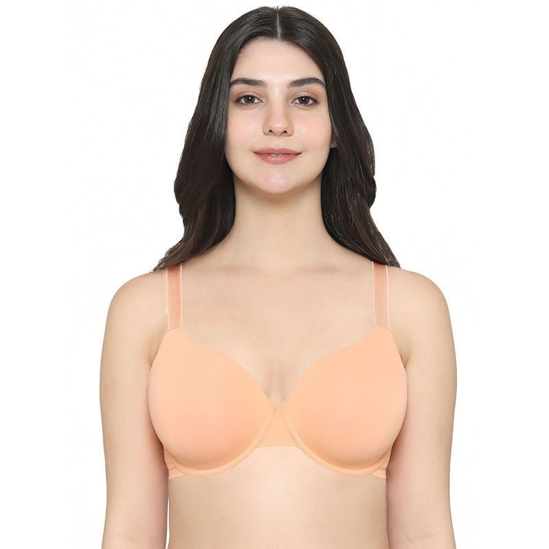 Wacoal Women's Everyday Elegance Padded Wired Full Cup Smooth Finish Orange Bra (34D)