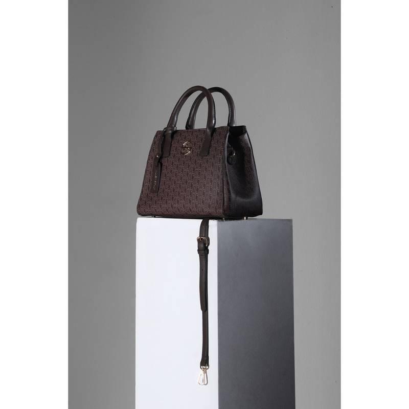 Buy Allen Solly Women Brown Casual Handbag with Detachable Strap Online