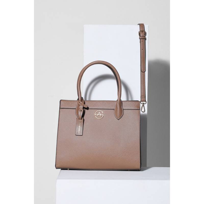 Buy Allen Solly Women Brown Casual Handbag with Detachable Strap Online