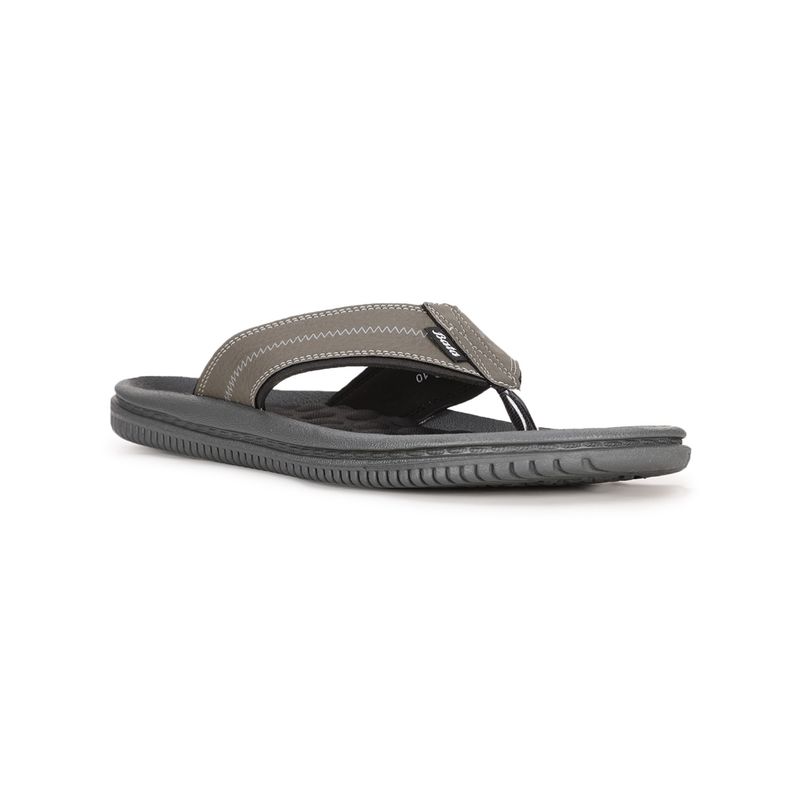 Bata Men Grey Slip-On Flipflops (UK 7)