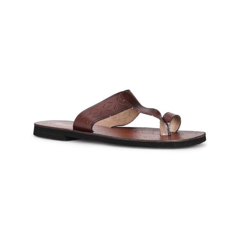Bata Men Tan Slip-On Sandals (UK 6)
