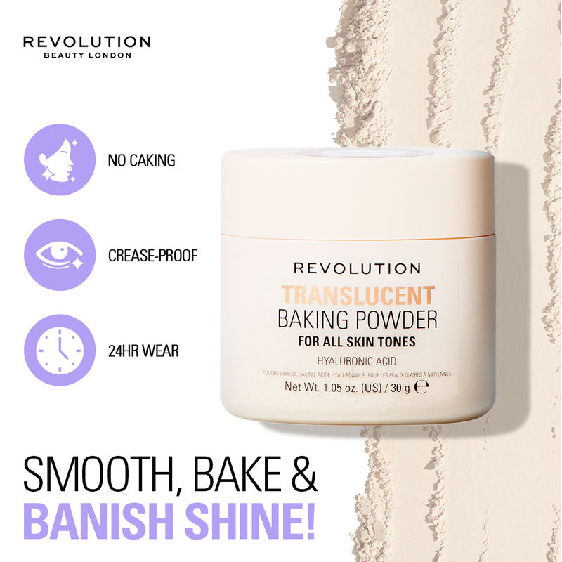 Makeup Revolution Loose Baking Powder - Translucent