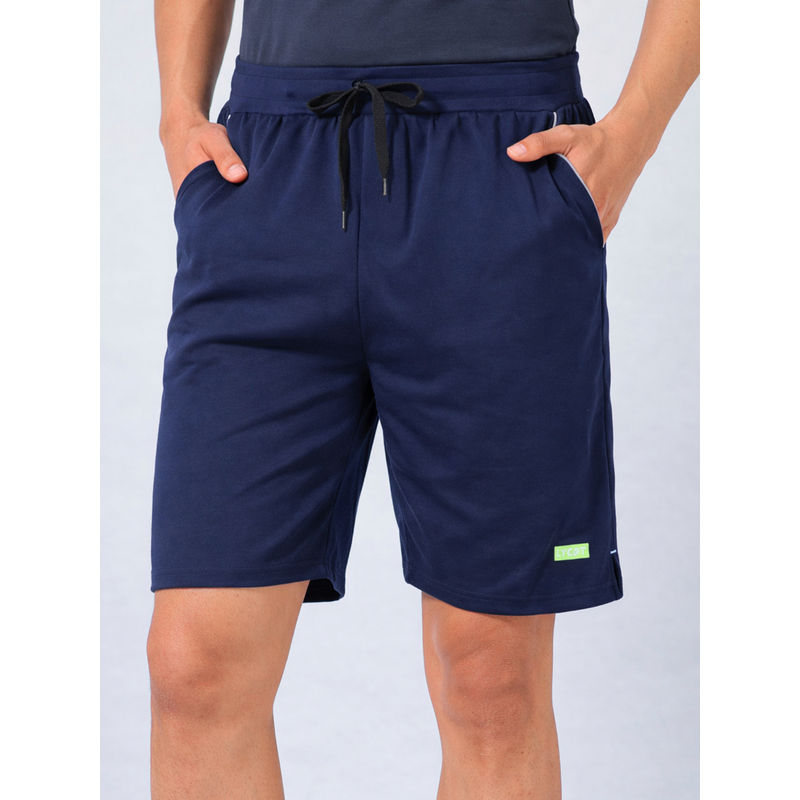 LYCOT Men Polyester Daily Wear Navy Blue Shorts (XS)