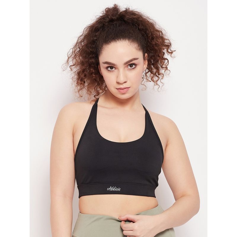 Athlisis Black NonWired Removable Padding Sports Bra Buy Athlisis
