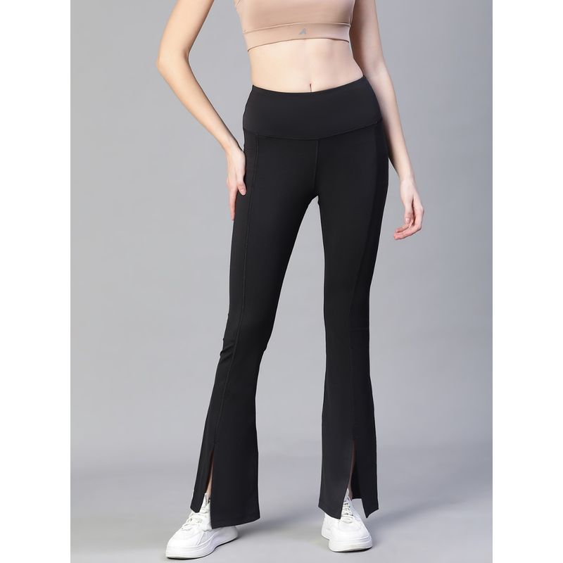 Athlisis Women Black High Waist Tall Flare Pants Buy Athlisis Women