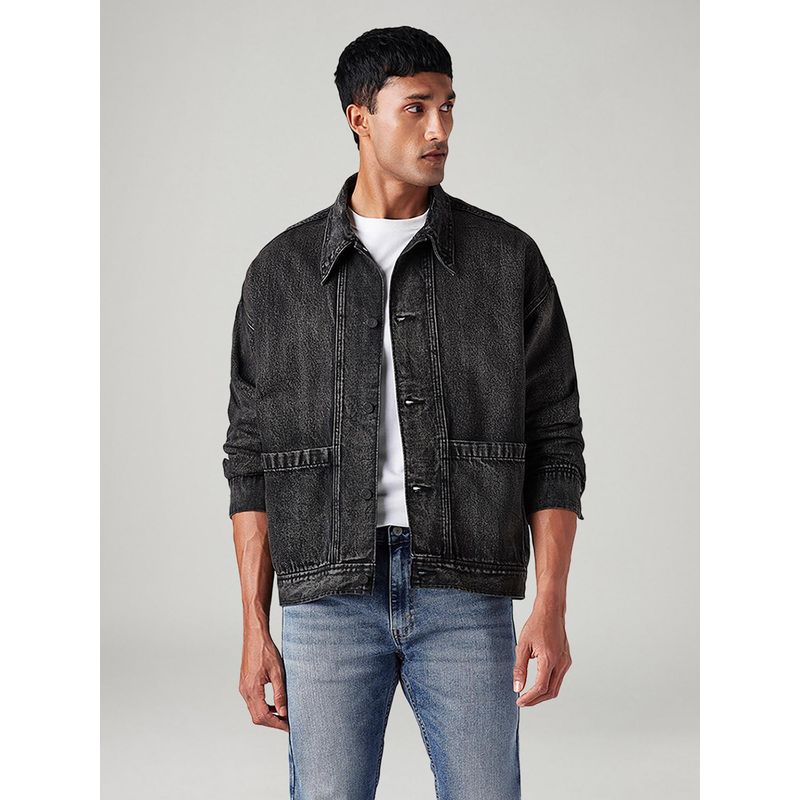 Levi's Men's Solid Relaxed Fit Denim Jacket (S)