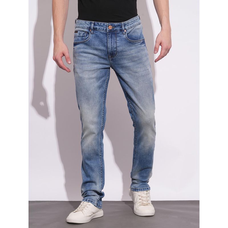 Being Human Light Blue Slim Fit Denims For Men (34)