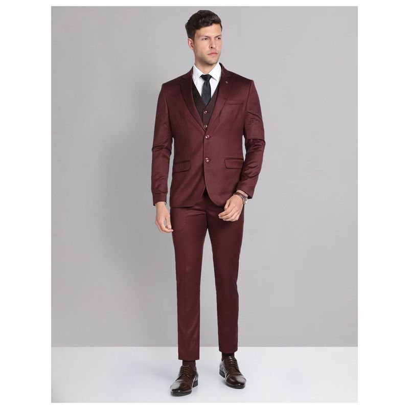 AD By Arvind Tailored Fit Versatile Three Piece Suit (Set of 3) (40)