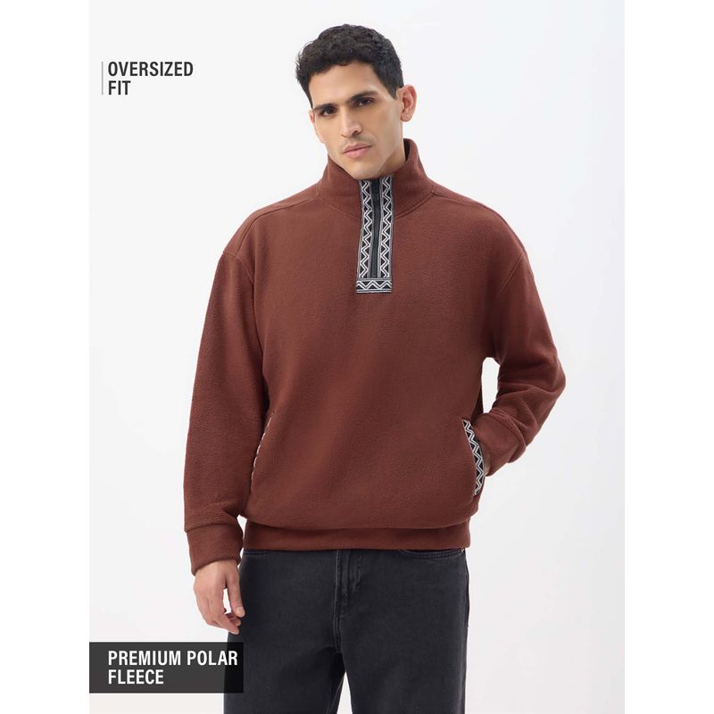 The Souled Store Oversized Tapestry Men Oversized Sweatshirts (S)