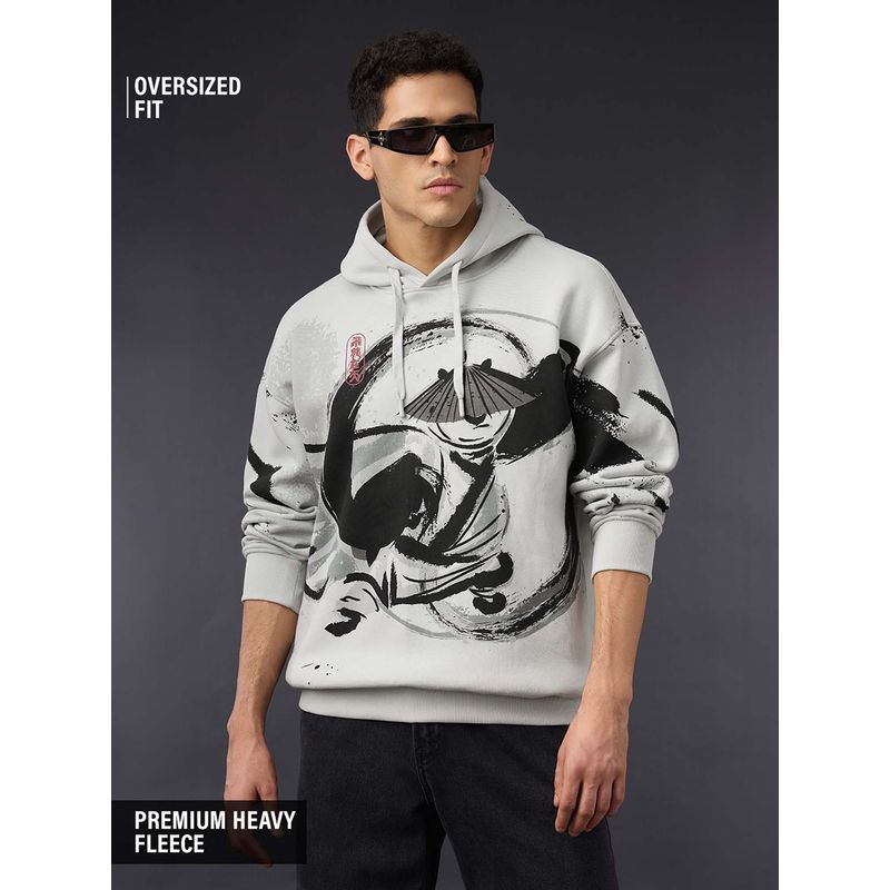 The Souled Store Official Kung Fu Panda The Hero Men Oversized Hoodie (XL)