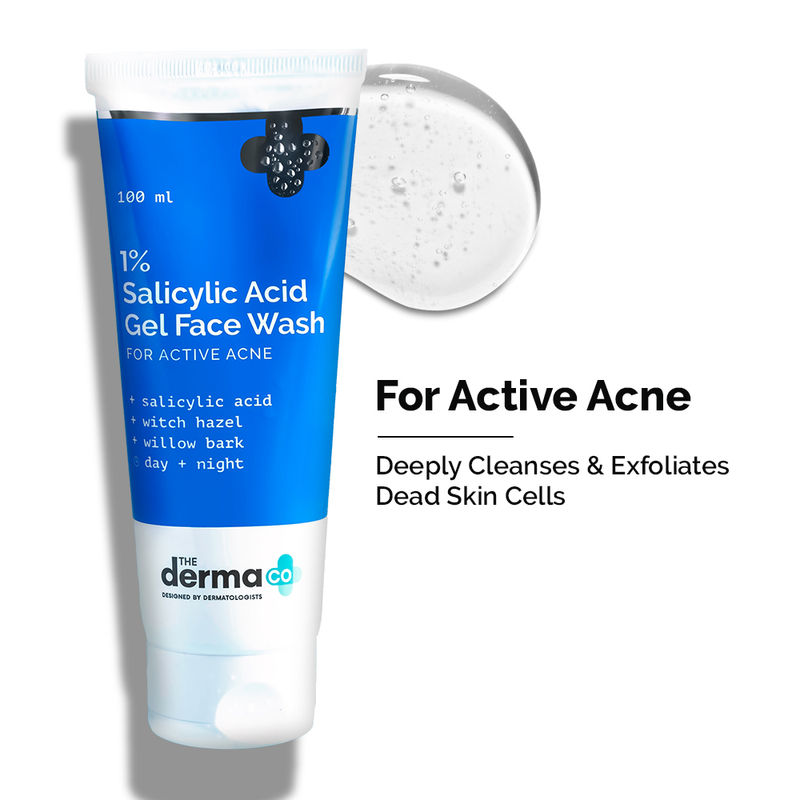 Buy The Derma Co 1 Salicylic Acid Face Wash for Active Acne with Salicylic Acid Witch Hazel Online