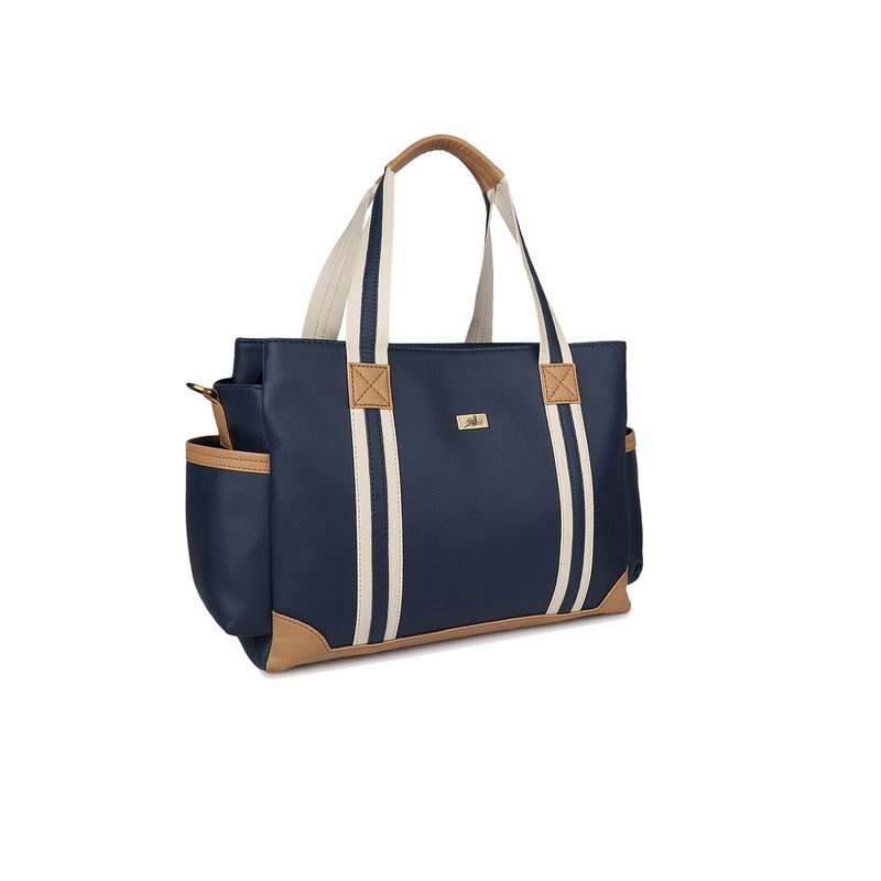 Yelloe Big Size Tote Bag For Mothers Hand Held Bag In Blue Buy Yelloe