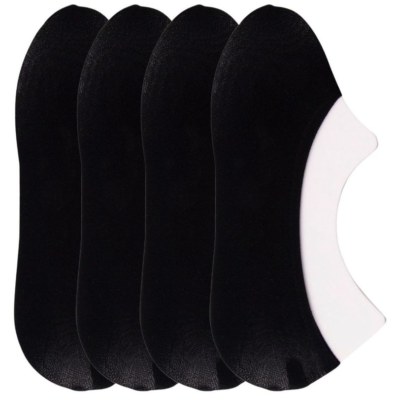NEXT2SKIN Women's No-show Loafer Socks Black (Pack of 4): Buy NEXT2SKIN ...